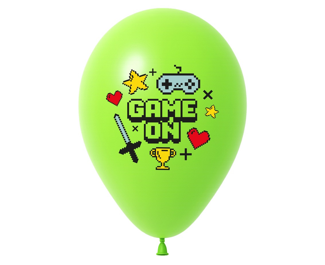 Balloons Game On, 12"/ 5 pcs.